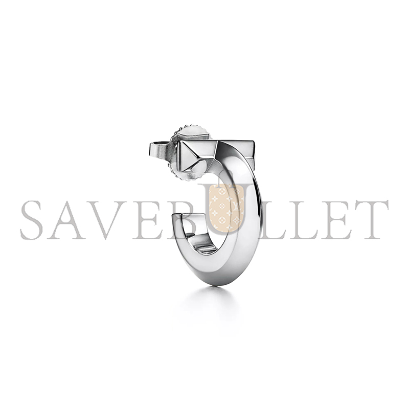 TIFFANY T T1 HOOP EARRINGS IN WHITE GOLD 70811243